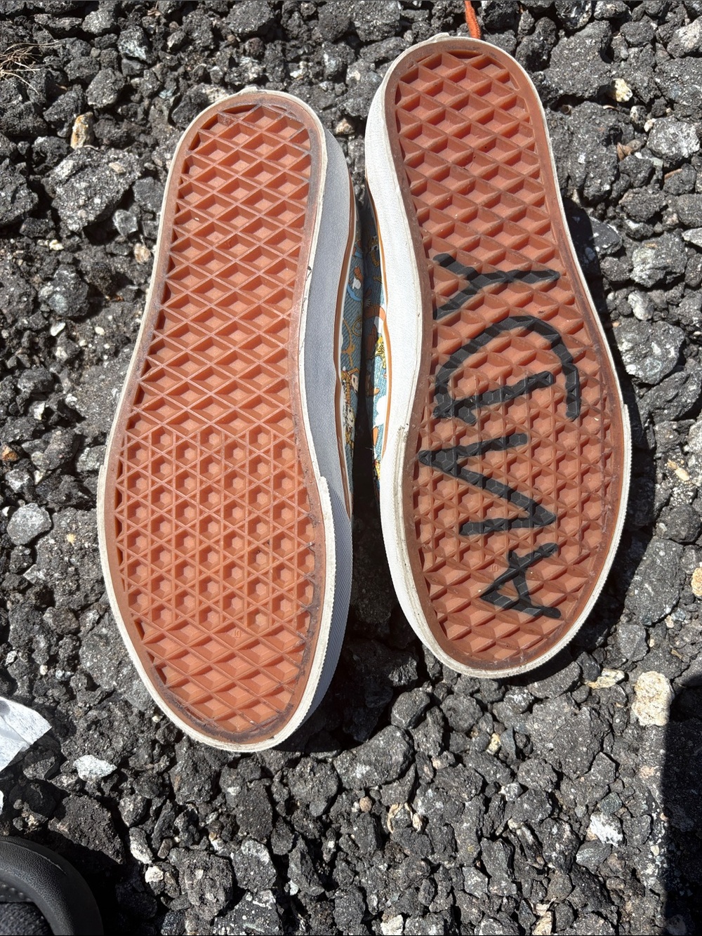 Vans Denim Toy Story Print Sneakers with Orange Laces - Picture 3 of 3